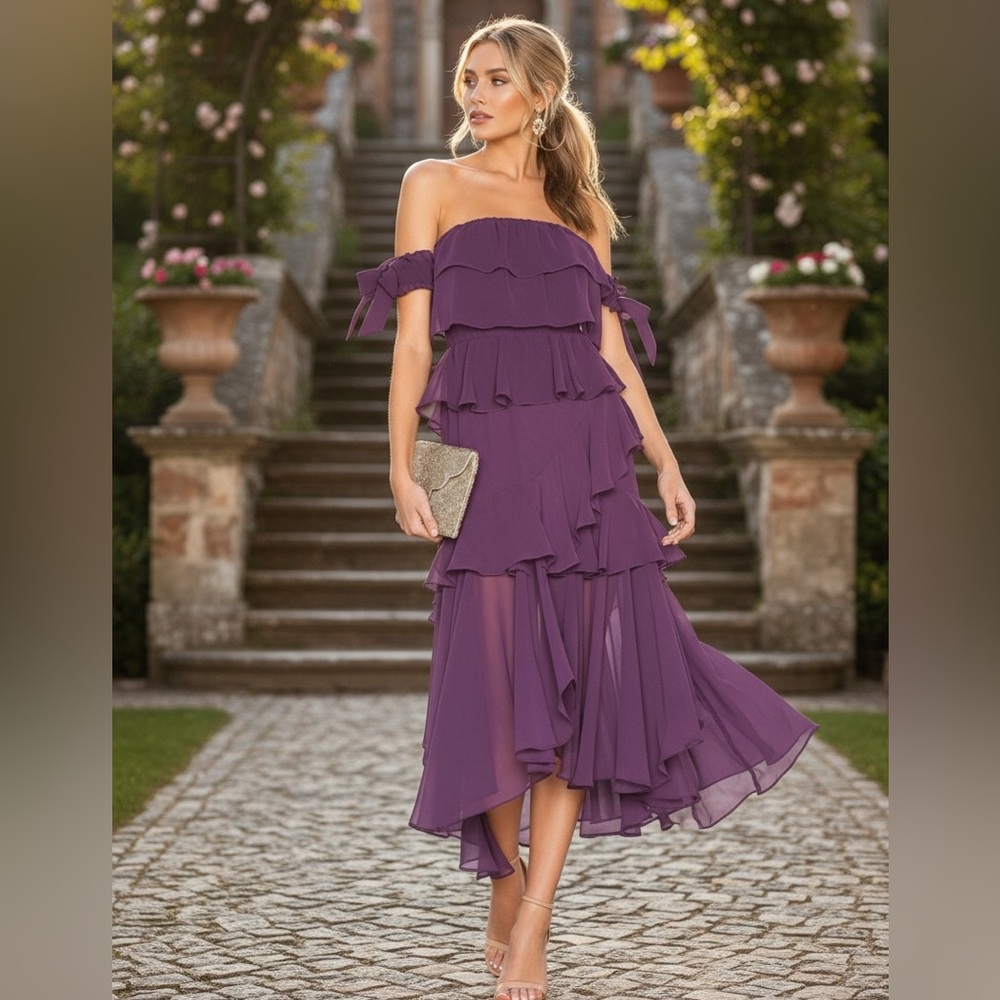 Revolve Misa Los Angeles Purple Dress XS - Picture 2 of 6